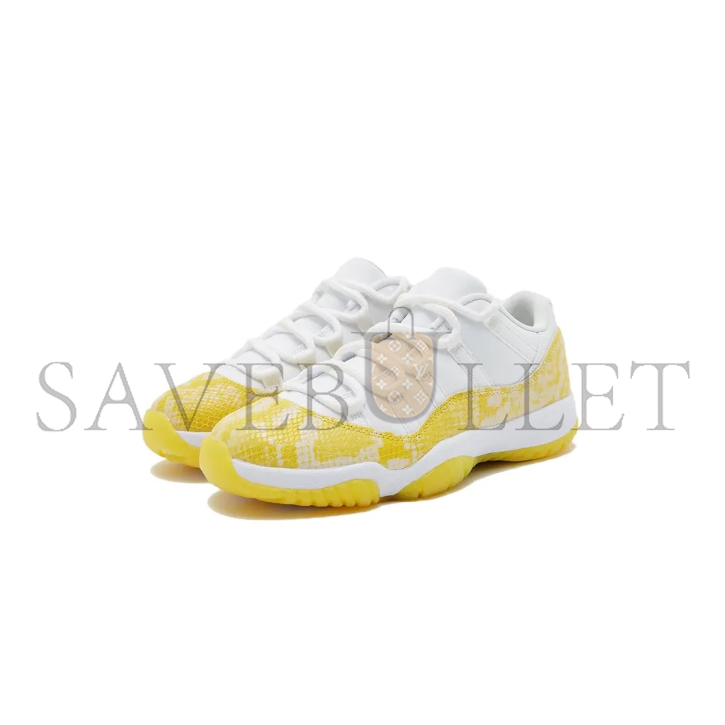 NIKE JORDAN 11 RETRO LOWYELLOW SNAKESKIN AH7860-107